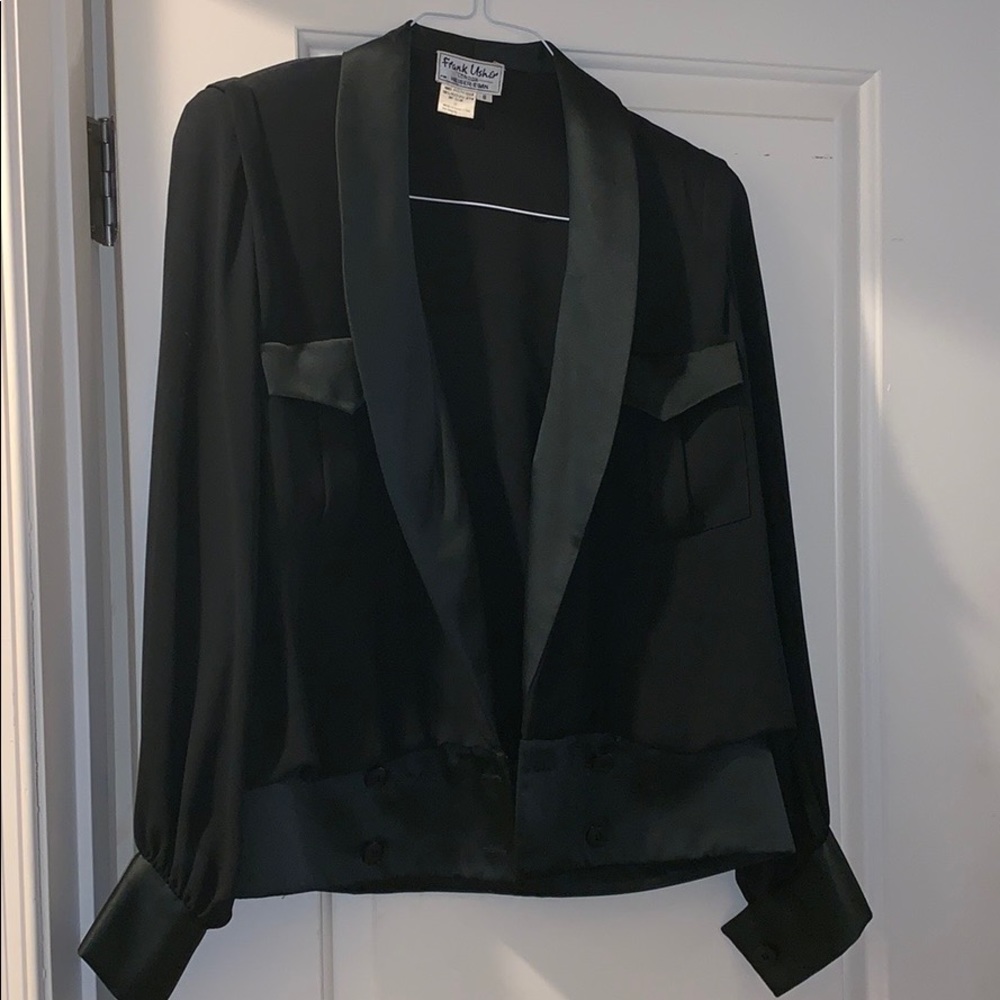 Black & Silk Blazer